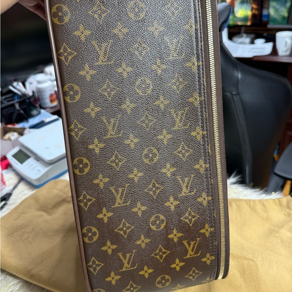 Louis Vuitton Pegase 45 Rolling travel bag monogram duster Carryall Carryon - Picture 13 of 16